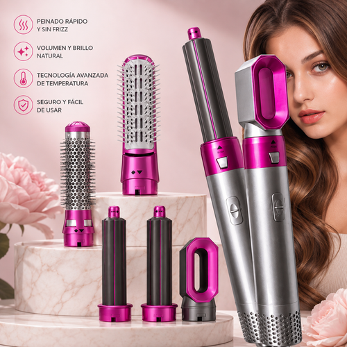 5 En 1 Cepillo De Cabello Electrico